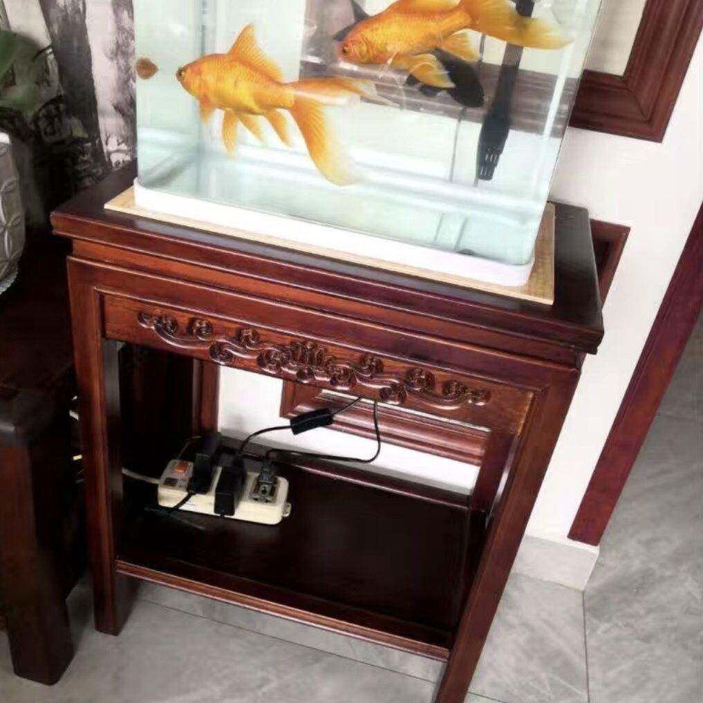 仿古实木花桌架客鱼缸架子00奇石厅盆景桌工艺品底座茶几边桌包邮