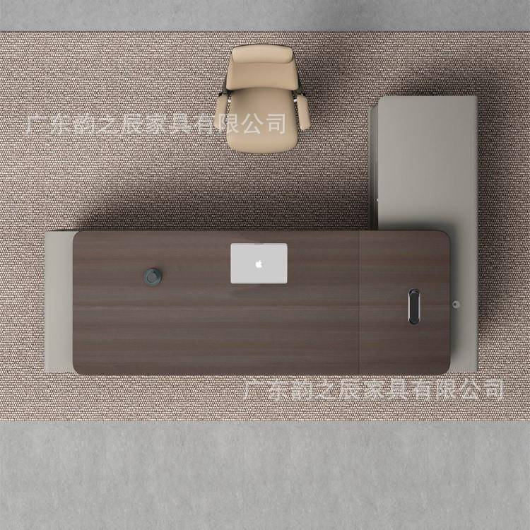 老板现桌办公家MG-知音(具子简约代大班现台总裁经理桌轻奢高档代