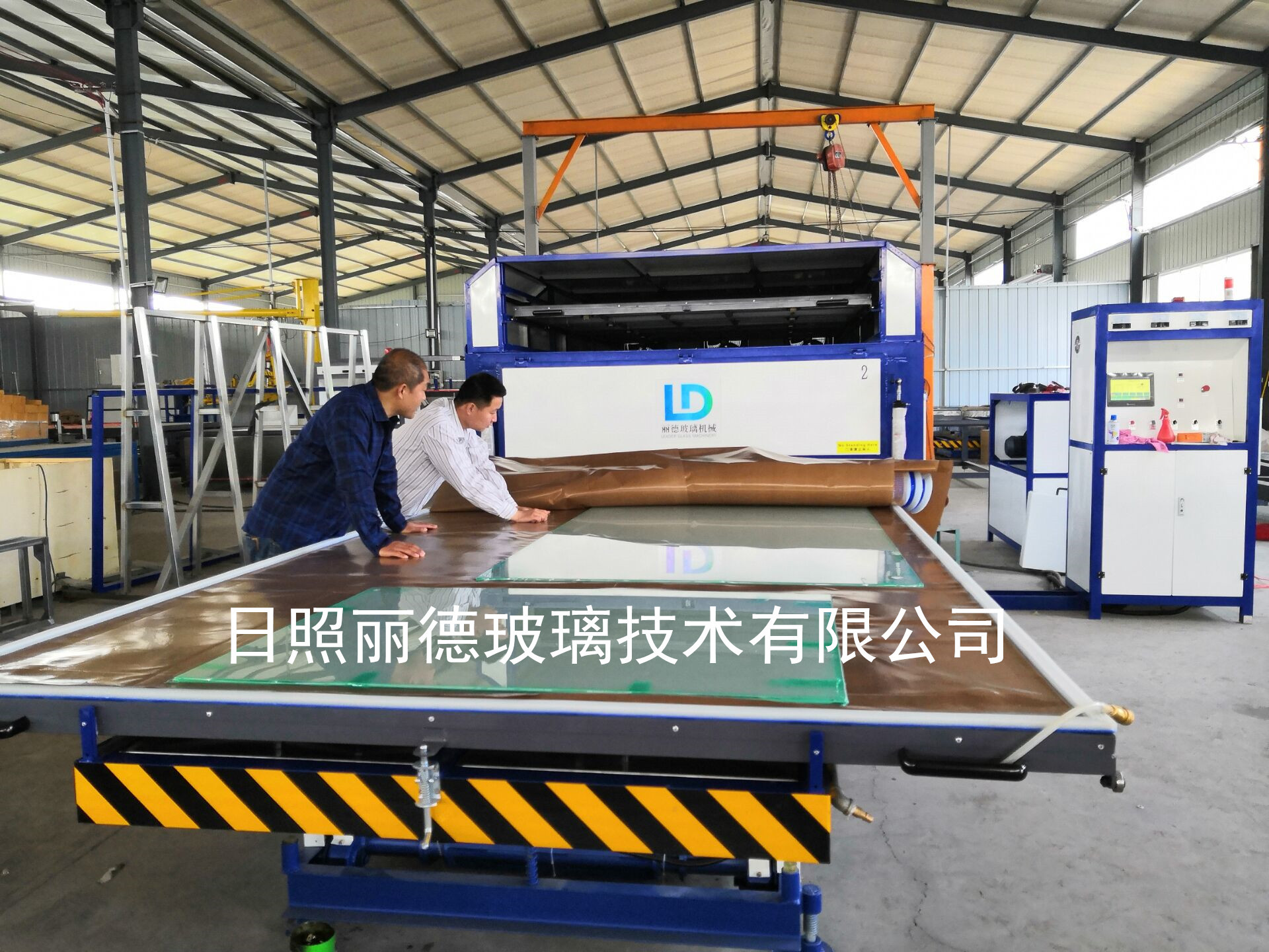建筑夹胶玻璃EVA干法夹丝炉
