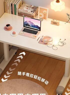 脑桌可移动家手摇升降桌学卧室床边桌生用电学习桌JTR书桌简易办
