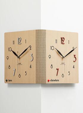 w屋ozoom准双面转角挂意钟2025新款家用客TYOS492厅拐角简约创风