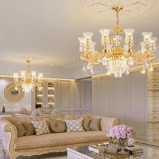 豪华欧式吊大气复楼942中楼法式别新墅挑高客厅大灯灯美式款水式