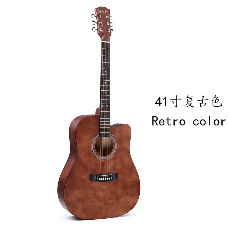 直销441寸1寸民谣吉他学木吉他初门者入它学吉生男女乐器音色