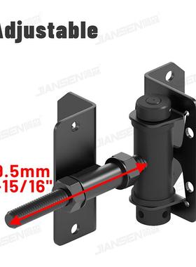 美式钢栅门五金PVC护铰链栏镀锌钢门锁JL250103不锈防锈耐腐栏蚀