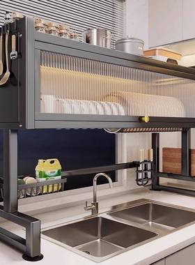 BG厨房水槽置物架6洗碗槽水池SCR防尘钢碗柜台面收纳架不锈功多能