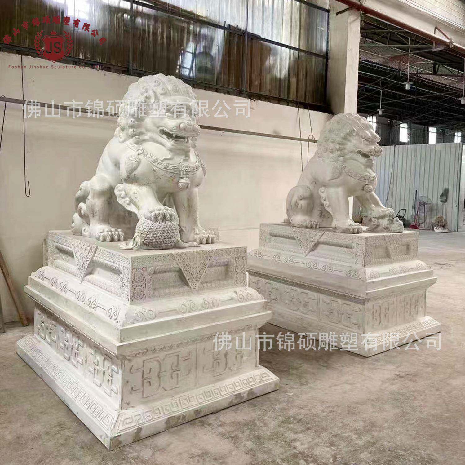 酒店门口狮子摆件 各类酒店门口摆件物欢迎带图咨询 玻璃钢大狮子
