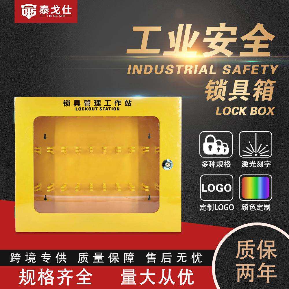 泰戈仕壁挂式锁具站锁具管理箱T29锁具存放箱挂锁安置箱可视面板