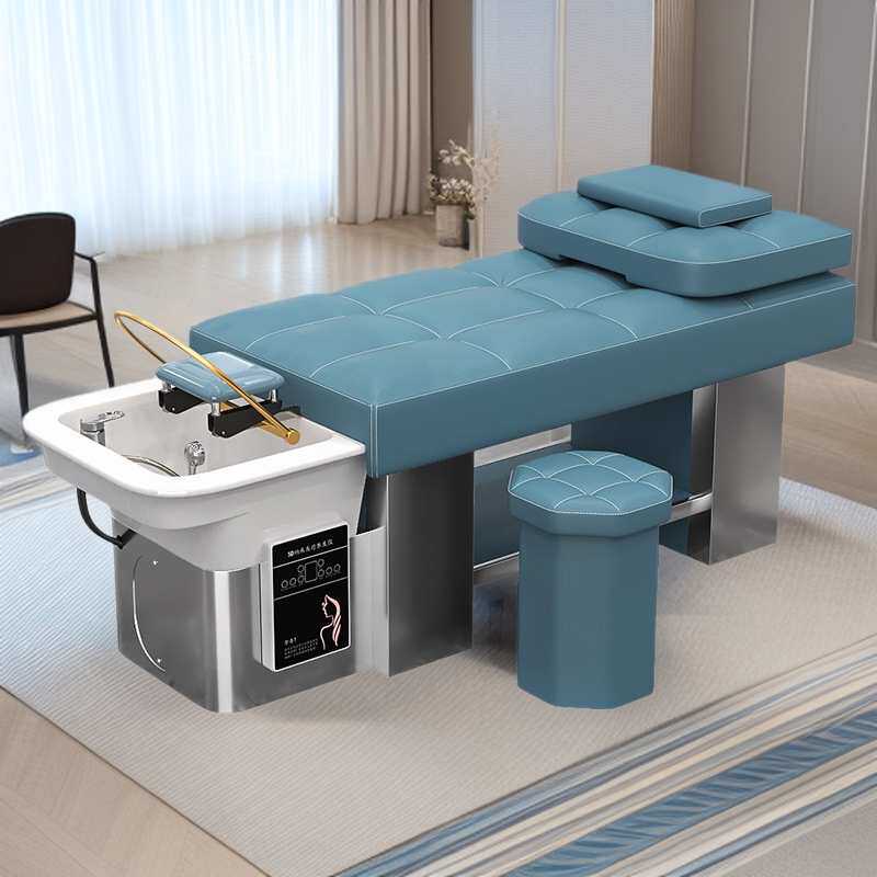 理发店头疗洗头床发廊专用养发馆头疗熏蒸水循环美发冲水床护发