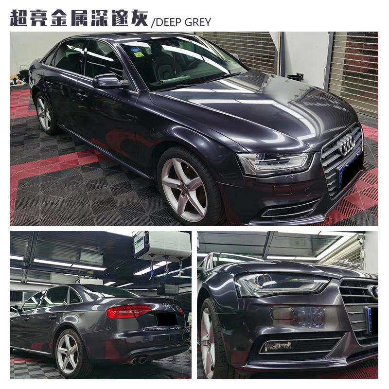 金属深邃灰汽车改色贴膜整卷全车改装膜车身漆面膜镀铬车漆