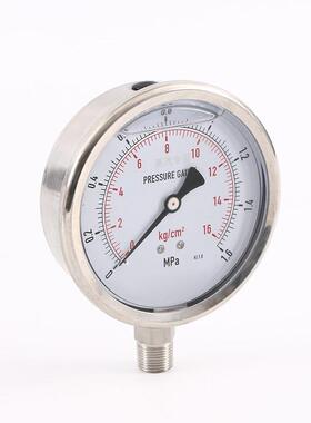 Y10-0SSA耐震压力震Y100SS-A表防充油压力表气管压表气泵道自来水