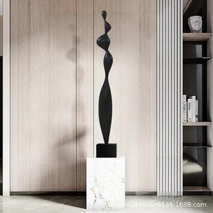 雕大塑瘦高落款 饰玄客厅售楼关处型地玻璃钢 细长型壁龛橱窗ZPA装