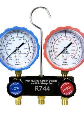汽空调272冷媒表组R744压力表组加氟冰种车表组仪合工具厂家