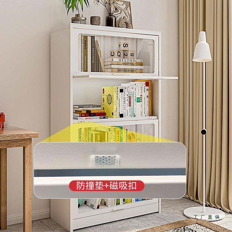豫正玻璃门藏书层柜家用儿童简约书籍馆地多落钢制985简易书图馆