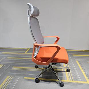 办公椅适可躺简脑降约护舒腰转椅人体工877-101学电椅升带头枕职