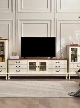 PZX实木电视柜茶地几组客厅合家用柜欧式卧室现代简小约户型
