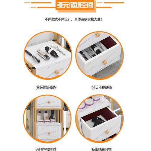 发店工具柜美发多店镜台理小院推车剪发柜吹风机功RK019能置物架