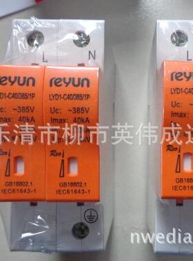 上海雷源浪涌保护器LYD1-C20D202P3P4P20KA防雷器20KA-40KA