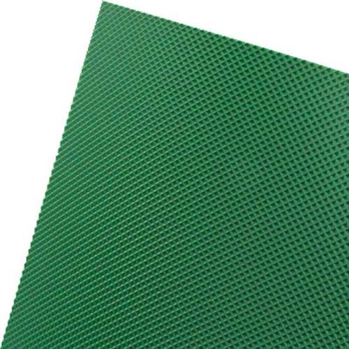 PVC绿色钻石面花纹传送带防滑滚筒输送带木工机械传送带橡胶