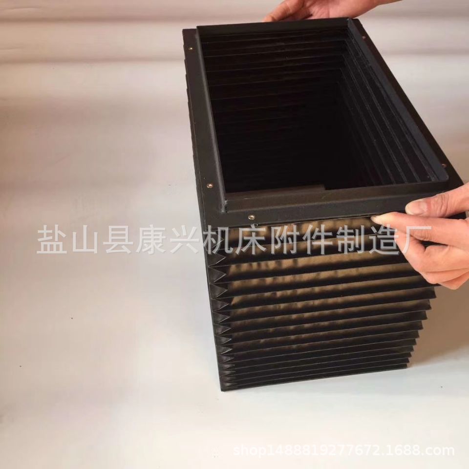 美观实用升降平台防护罩方形风琴式防尘罩伸缩式升降机防护罩厂家