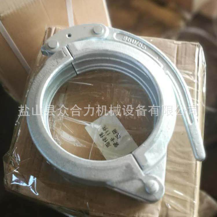 快速管卡泵管连接件卡箍5英锻造镀锌泵管125快速管卡