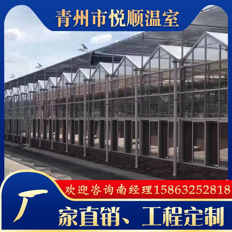 农业生态种植观光玻璃大棚采光通风玻璃温室厂家安装设计花卉温室