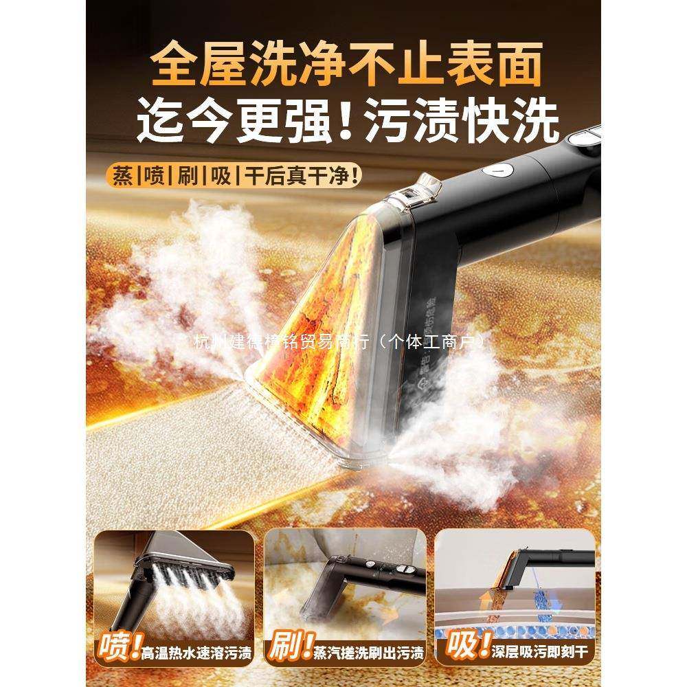 德国布艺清洗机沙发地毯高温蒸汽清洁喷抽一体机窗帘家庭酒店专用