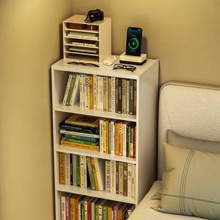 钢制床头书柜客厅阳台多层落地置物架儿童绘本架卧室铁艺家用书架