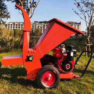 柴油动力碎木机家用多功能汽油碎枝机园林杂草树叶树枝木材粉碎机