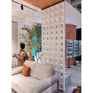 轻质空心砖pu水泥构件砖九宫格艺术装饰墙网红隔断背景镂空多孔砖