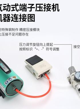 Giarns/匠恩工具GNQ-5ND气动端子压接机冷压端子台式多功能压接