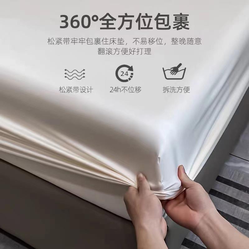 10XMJ-CDCD0套支天丝床笠单件笠冰丝床三件套床垫保护罩床单全包3