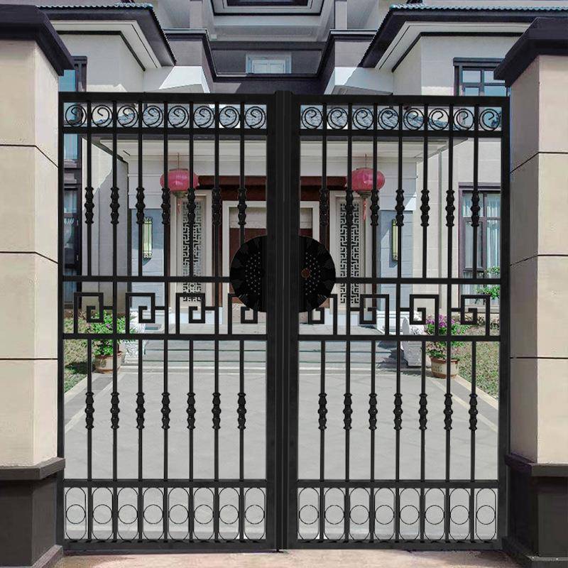 庭院大门院子门铁艺门围墙门栅栏门防盗门别墅大门农村小铁门