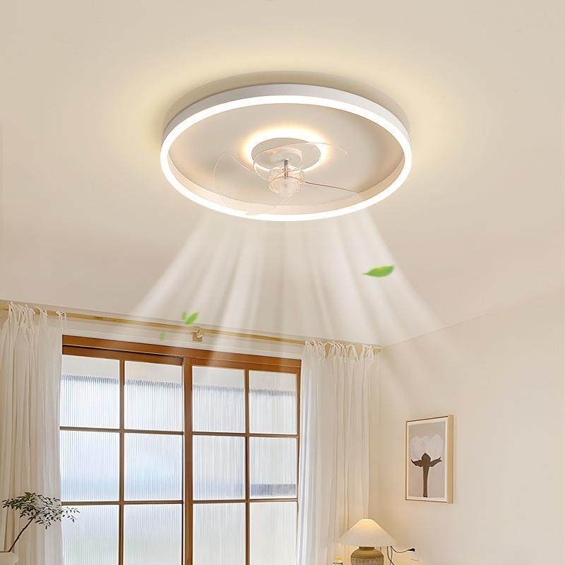 极简卧室吸顶一体风扇灯现代简约静音主卧电扇圆形餐厅摇头吊扇灯,家装灯饰光源,风扇灯,淘宝优惠券,粉丝福利购,淘宝优惠卷