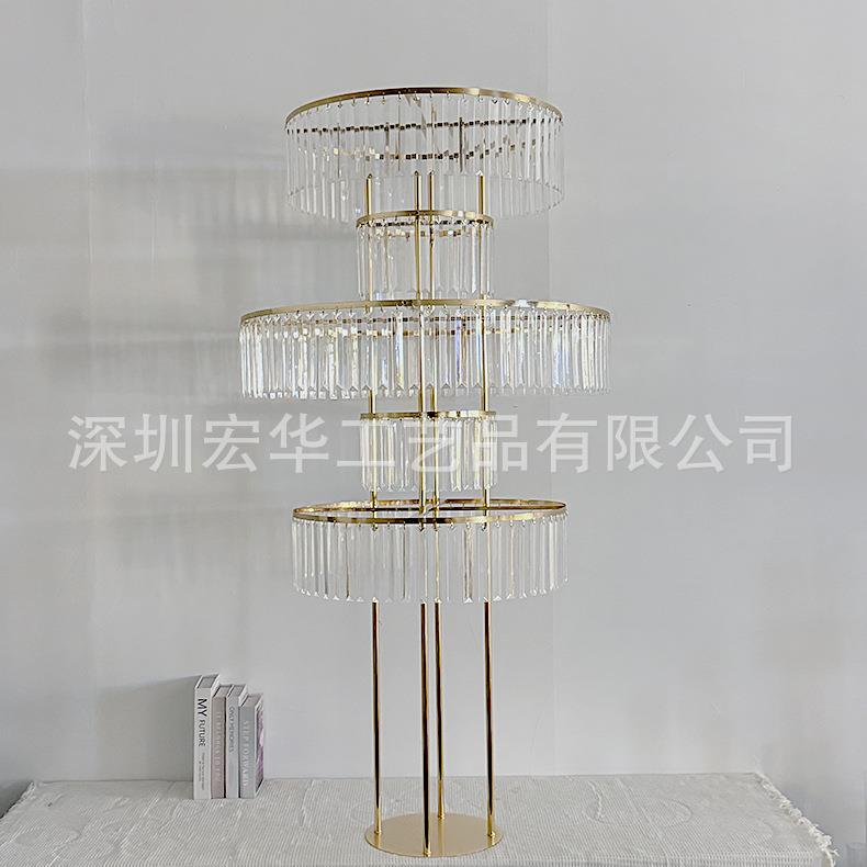 境婚克礼亚力水跨落地花晶架酒店婚礼主桌舞NOW台签到处金属路引