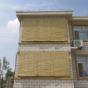 芦苇帘草帘草席竹帘卷帘窗帘遮阳墙面装饰隔断挂帘帘子门帘遮挡帘