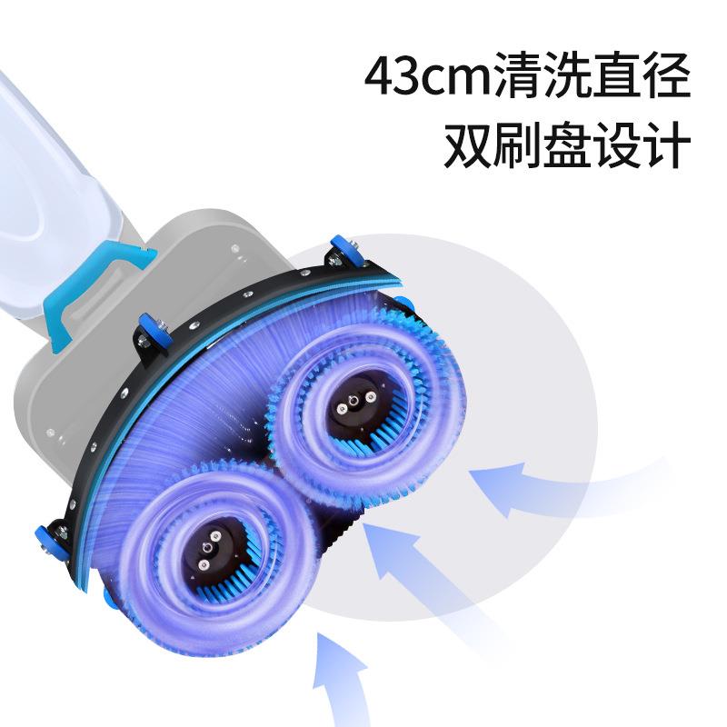 滴海多功能小型手推迷你双刷洗地机刷地拖地机酒店餐厅火车站用