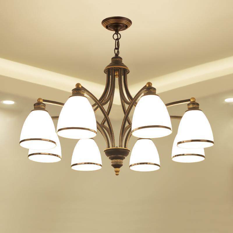 吊灯客厅主卧室书房餐厅饭厅大气创意个性乡村风格8头铁艺灯,家装灯饰光源,智能吊灯,淘宝优惠券,粉丝福利购,淘宝优惠卷