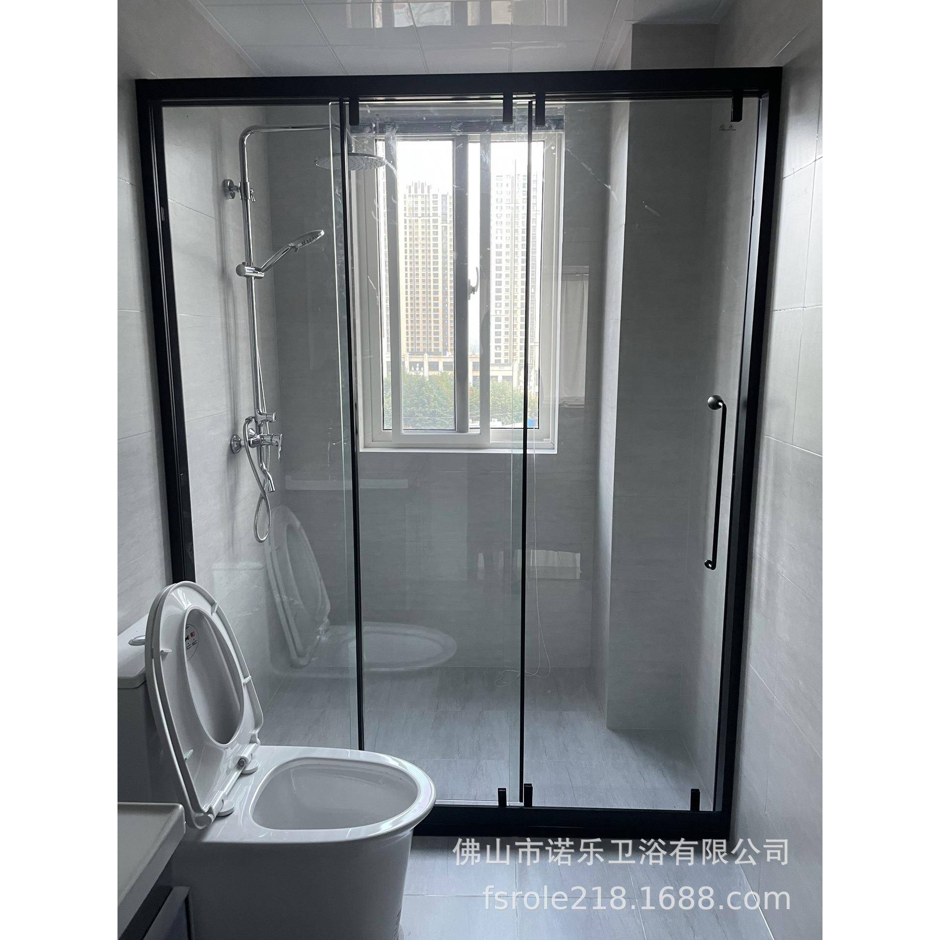 酒店公寓宾馆整体浴浴房化玻璃钢弧扇形隔断466洗雨室澡一体淋封
