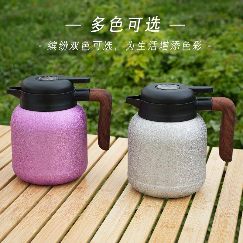 钛茶壶茶水分离保温壶轻钛碱水壶家用大容量焖茶壶便携保温瓶智能