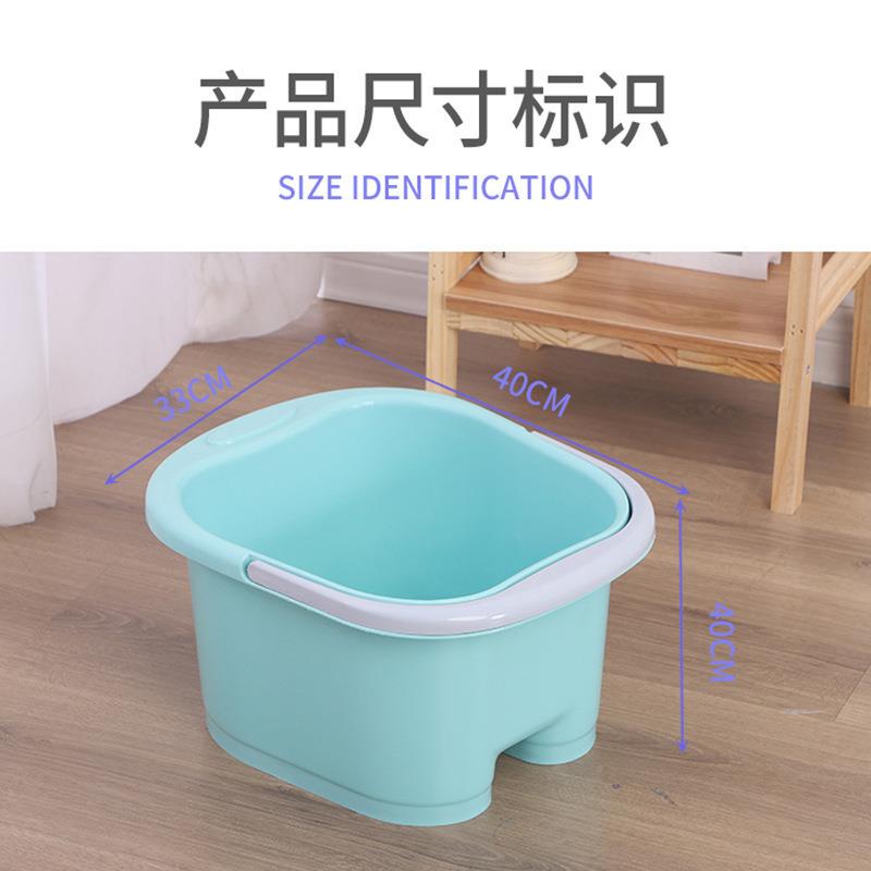 加厚手提w2Aqjpvk用按家摩脚足浴桶过小腿高深熊猫图案泡脚桶洗盆