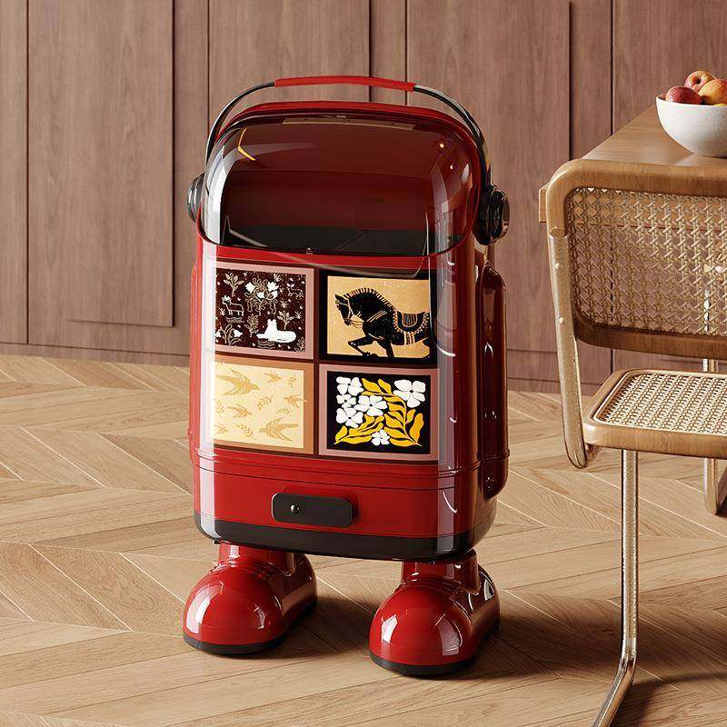 干湿分离垃圾桶厨房分类家用带盖带轮子纸篓客厅大号大容量收纳桶