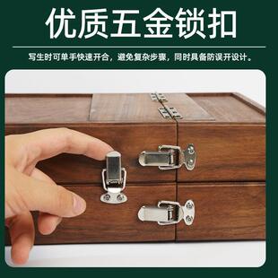 绘岳复古水彩画箱可收纳纸张颜料画笔便携式户外写生手提油画箱