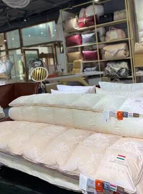 HU顶奢鹅绒被！160支进口匈牙利95白鹅绒地暖被冬被高端羽绒被子