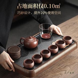 家茶盘用225新款 仿乌金0石办公室小型茶台茶具沥水泡F978M9J9台干
