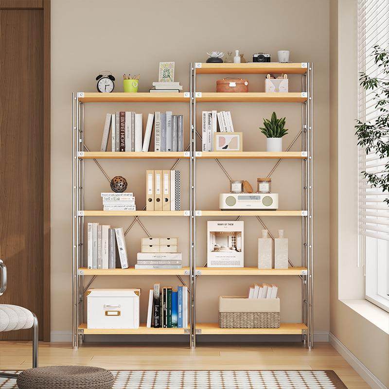 日式落地物架多置层收架阳台储物纳货架用厨房家居实木家客YKK厅,收纳整理,书桌收纳置物架,淘宝优惠券,粉丝福利购,淘宝优惠卷