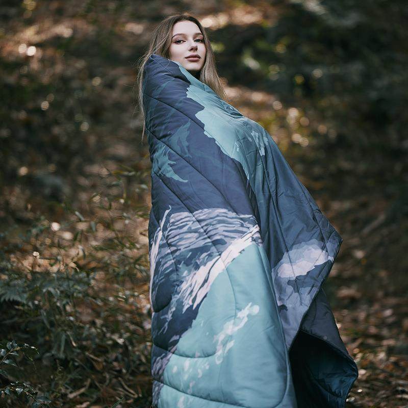 旅潮垫野外户露营被QS0328子披风便携式露营被行外绗缝被柔软透气,户外/登山/野营/旅行用品,睡袋,淘宝优惠券,粉丝福利购,淘宝优惠卷
