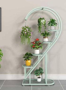 绿萝花架物架室外铁艺花架子室落客内厅地式多层EHO阳台花盆置挂