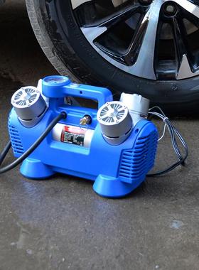 suv重大功轮胎打气泵野车车载充气率泵四缸16752v高压双缸型汽越