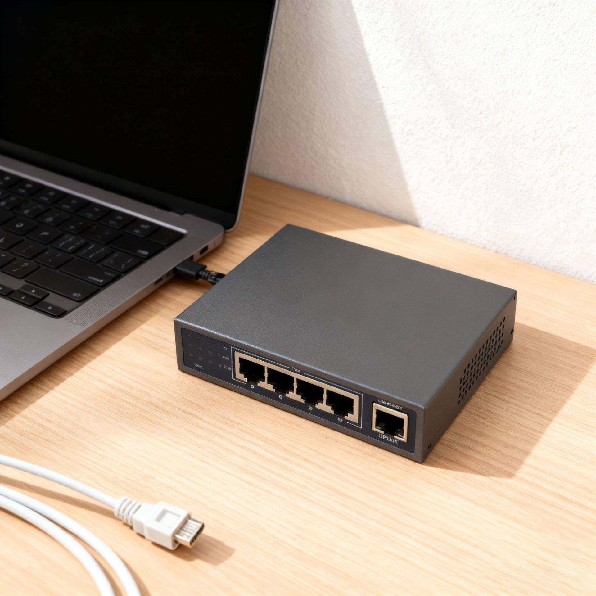 智交能监控口POE换机4口8口1614424口交换机PO供电支E持电脑楼宇