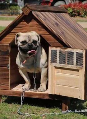 外狗窝季室ALAL1011外室内冬季保暖木质可拆洗猫屋直房子四狗狗屋